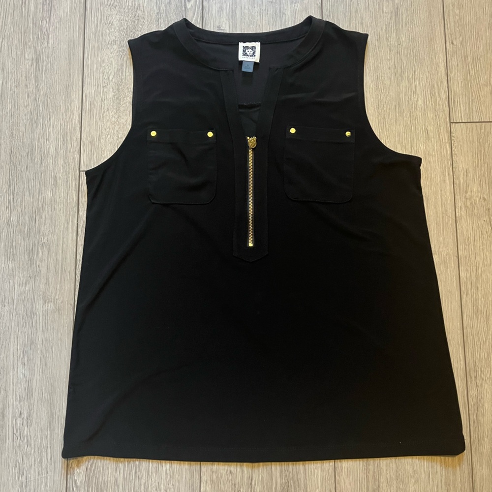 Anne Klein Medium Black Blouse